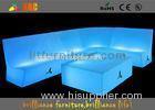 Battery POWERED illuminated garden furniture , PE RGB LED Glowing sofa