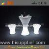 Outdoor / Indoor LED Bar Tables with glass top / lithium battery