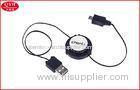 36*13.5mm Retractable Micro USB Cable / Cord USB2.0 to Micro 5Pin