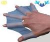 Gray Flexible Silicone Rubber Products , Colorful Webbed Diving Gloves