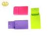 Purple / Pink Printed Silicone Gifts , business Name Card Holder