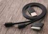 Sync Micro 3 in 1 SAMSUNG USB Charger Cable , Black 20cm - 50cm Data Transfer Cable