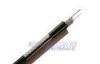 Professional Black PVC 75Ohm CATV Coaxial Cable with Foamed PE Insulation