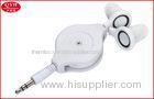 Medium Reel Retractable Earbuds Two Way Retractable Cable 1 Meter