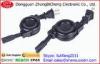 UL Approval 2 pin Retractable Cable Power Extension Cord Figure 8 Plug