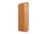 Wood And Brown Lychee Faux Leather Wooden Cell Phone Case Samsung Galaxy S5 Folio Case