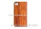 Handmade iPhone 4 / 4s Protector Case , Real Wood & Leather Folio Cases Black / White / Red