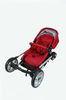 Alluminum Alloy Luxury Baby Strollers , Light Weight Air Tire Baby Carriage With Big Basket
