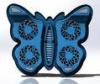 Adjustable 4 fan Laptop cooler Pad with Butterfly Design for 17 inch Notebook