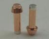 Long Foot Special Silver Electrical Contact Rivet , Electrical Switch Contacts