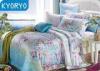 Mint Smell Modal 4pcs Modern Garden Floral Bedding Sets Durable With Colorful Reactive Printing