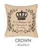 Custom Made Crown Printed Cushion Covers Decorative For Sitting Room Office