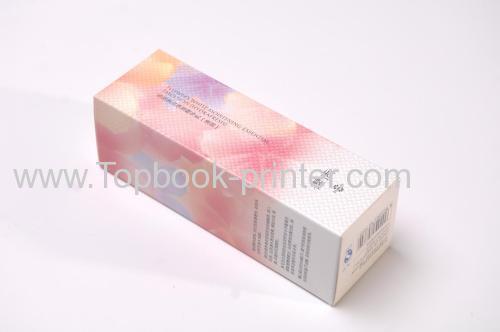 Custom pearl-smooth card paper silver stamping emulsion packaging box