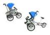 Mother and Baby Bicycle Stroller In Blue Like TAGA Stroller Bike For Navigates Stores