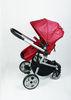 300D Polyester Luxury Baby Stroller Light Weight Frame Linked Brake Four Wheels