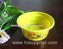 Yellow Yogurt Disposable Plastic Cups For Party 120ml 4.0cm 4oz PP