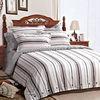 Striped Percale Cotton Neutral Bedding Sets Mens Use For Home