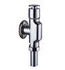 Wall Mounted Brass WC Self-Closing Flush Valve , Home Button Switch Commode Flusher