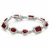 Lady Red Bead Fancy Natural Gemstone Bracelet Jewellery of 925 Sterling Silver