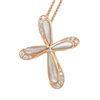 Crystal Fashion Jewelry Pendants Mother Of Pearl Pendant With Rose Gold