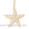 Silver Fashion Jewelry Pendants Gold Plating Crystal Custom Star Pendant