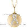 925 Sterling Silver Greatful Infinity Cancer Ribbon Pendants For Women / Girl