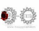 Classical 925 Stylish Earrings Four Prong Setting Bridal Crystal Earrings