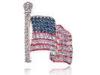 Decorative Fashionable National Flag Costume Brooch Trendy Fashion Jewelry