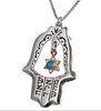 Vintage Pattern Hamsa Hand Jewelry Rose Gold David Star Hand Pendant