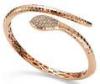 Snake Shaped Animal Themed Jewelry Simple Rose Gold Diamond Bracelet