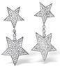 Fantastic Fashion Design Micro Pave Jewelry Micro Pave Star Drop Earrings