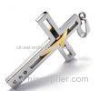 Steel Cross Cremation URN Jewelry Gold Plated Unisex Urn Cremation Pendant