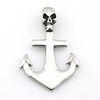 Skull Cremation URN Jewelry 316 Stainless Steel With Anchor Urn Pendant