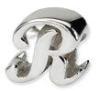 Fancy Bead Charm Sterling Silver Letter R / I / H / N Bracelet Bead