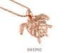 Rose Gold Sterling Silver Hawaiian Jewelry Cute Sea Turtle Hawaiian Pendant