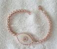 Unique Evil Eye Jewellery 7Inch Rose Gold Shell Pearl Single Eye Bracelet