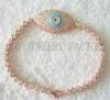 7Inch Middle Eastern Evil Eye Jewelry Rose Gold Single Evil Eye Bracelet