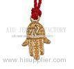 Sterling Silver Hamsa Hand Jewelry Pendant In Gold Small Hamsa Pendant