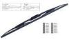 Durable Front Windshield Universal Type Wiper Blades with Steel Frame