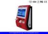 Touch Screen Customized Wall Mount Kiosk With Metal Keypad And Cash acceptor