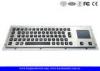 Panel Mount Illuminated Metal Keyboard With 65 Backlight Keys And Integrated Touchpad