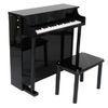 Pretty Black Upright Mini Toy Wooden Toy Piano 37 Key For Toddlers U37A