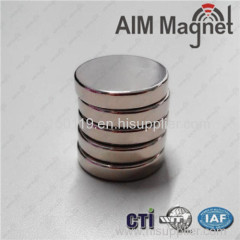 Nickel plated Shenzhen manufacture round neodymium magnet