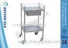 Surgical Instrument Trolleys Medical Treatment Cart With One Drawer