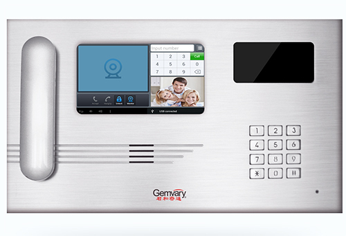 Aluminium Alloy Shell Android IP Video Door Phone Administration Machine