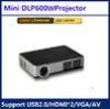 500 ISO Lumens Smart LED Projector mini 3D WiFi Beamer in Russian / German Full HD