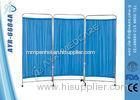 Hospital Bed Accessories 3 Fold Stainless Steel Structure Screen