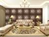 Luxury Modern 3D Leather Wall Cladding TV Background Wallpaper Royal Office Wall Panels