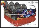 Electric 5 d movie theater with 6 Seats Luxury ABS plastic frame