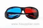 Foldable Plastic Red Cyan 3D Glasses For Normal Tv Or Computer